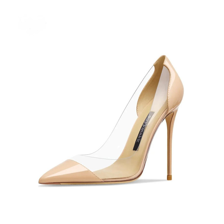  Chic Pleated Microfiber Pumps  