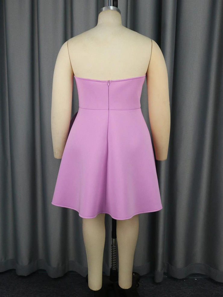   Sweet Lavender Plus-Size A-Line Dress 