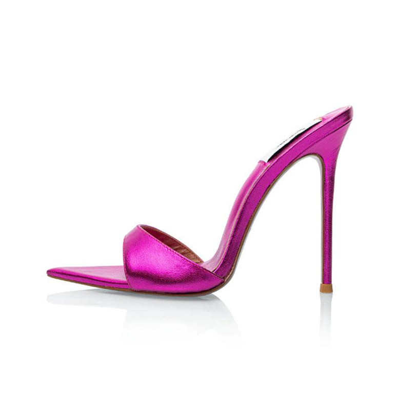  Neriah Stitched Stiletto Slides 