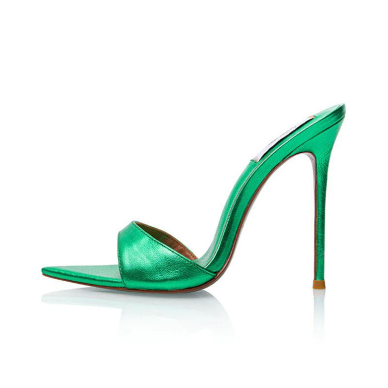 Neriah Stitched Stiletto Slides 