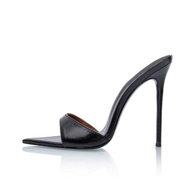  Neriah Stitched Stiletto Slides 