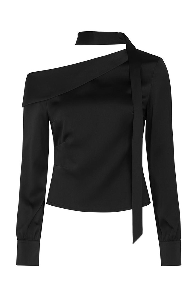  Asymmetria Folded Blouse 
