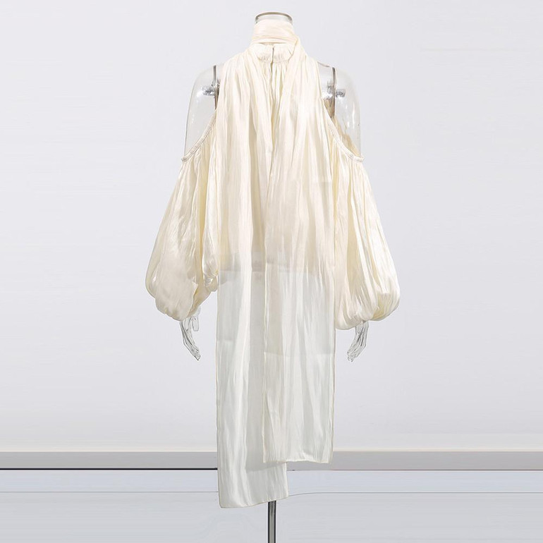  Clara Sash-Knit Summer Blouse 