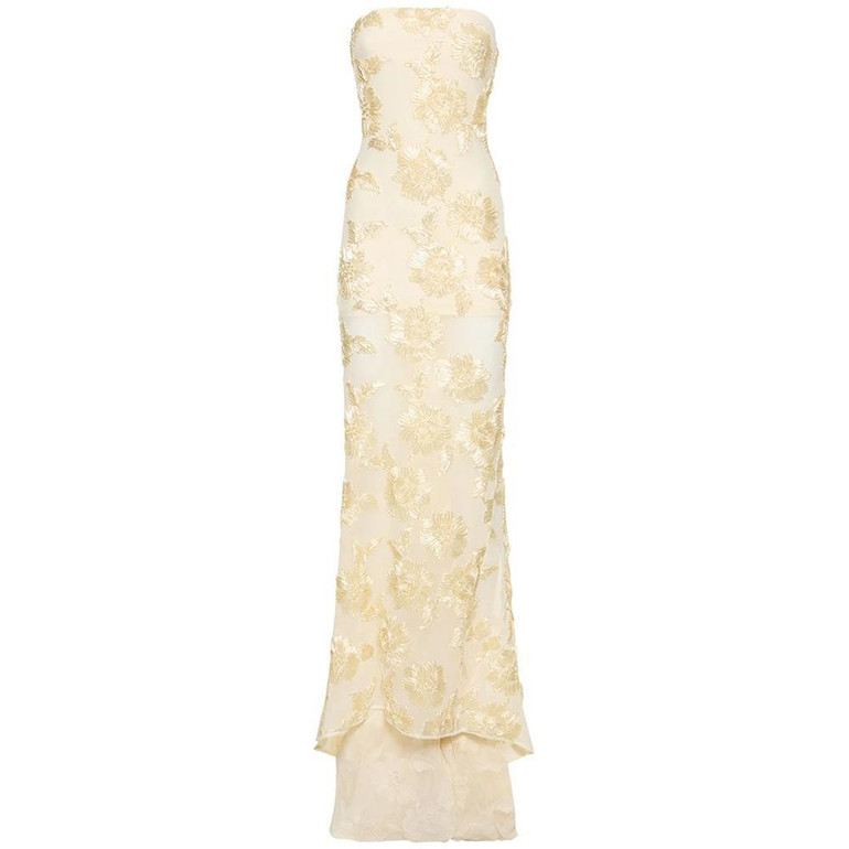  Blossom Reverie Strapless Gown  