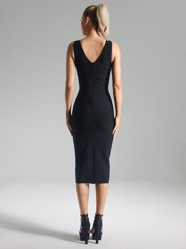  Obsidian Spark Bandage Dress 