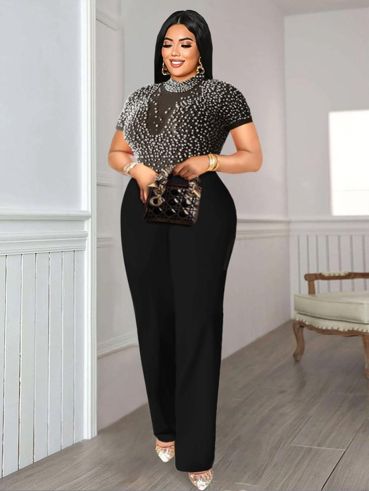  Radiance Empire Beaded Jumpsuit 