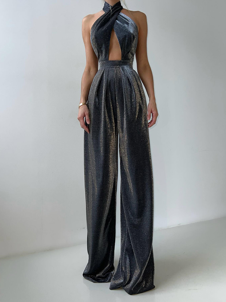 Starlight Siren Halter Jumpsuit