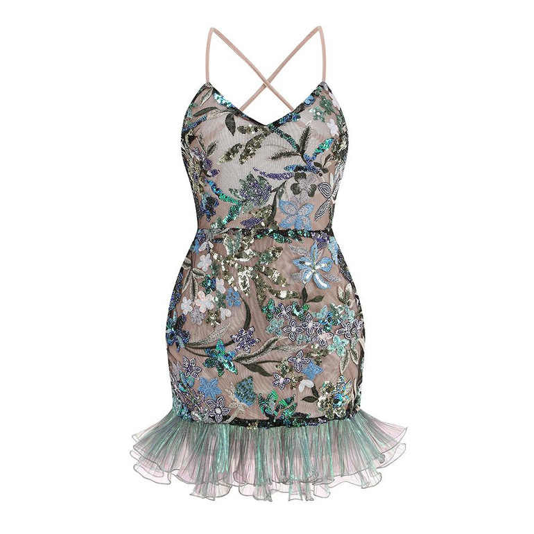  Disco Bloom Mini Dress 