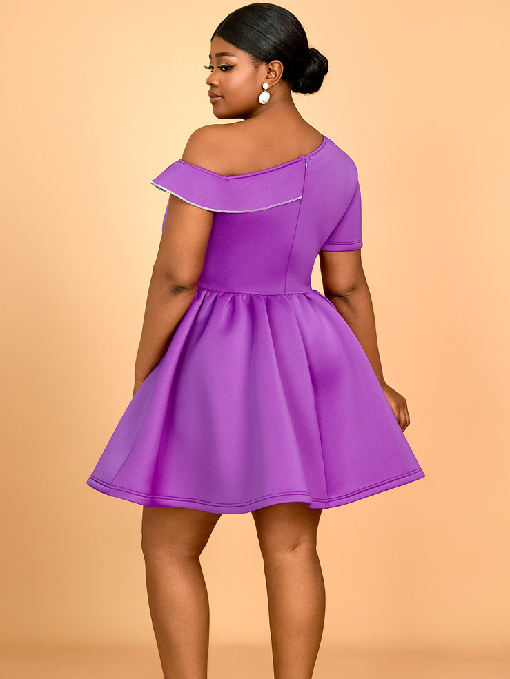 Petal Voltage Dress — Plus Size 