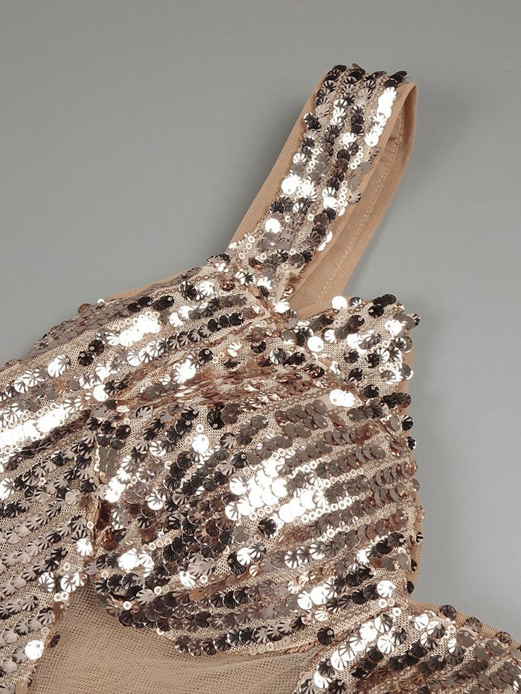  Golden Siren Sequin Gown  