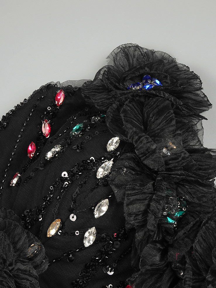 Disco Bloom Crystal Gown