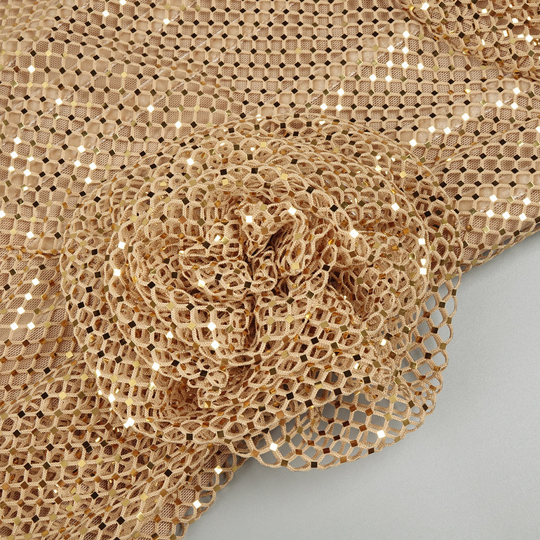 Golden Temptation Slit Gown 