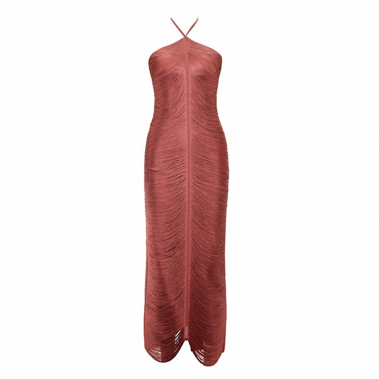 Grrly Grrls Nude Illusion Maxi Dress 