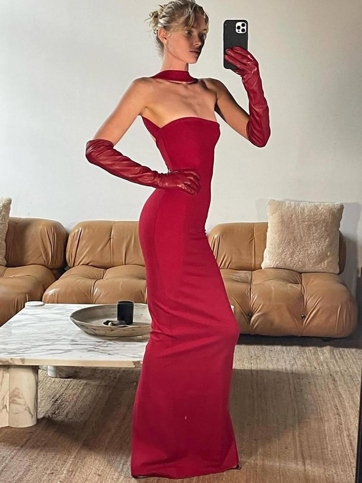 Grrly Grrls Soleil Cascade Maxi Dress  