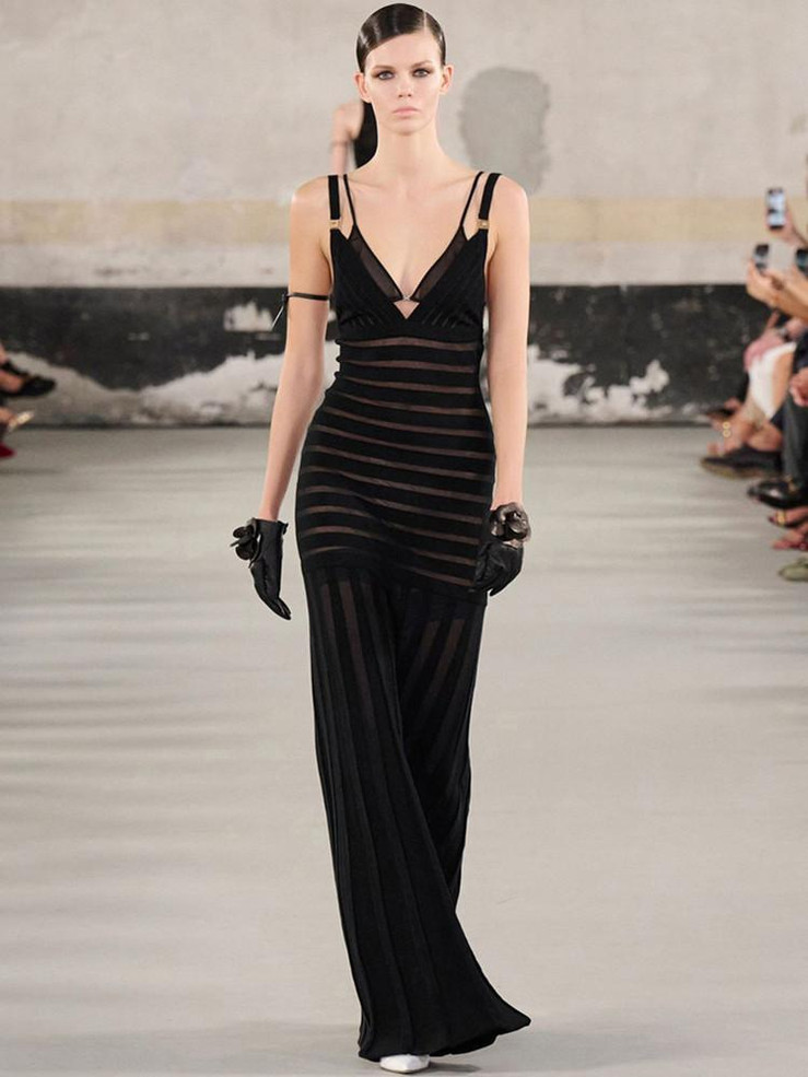 Grrly Grrls Midnight Mirage Mesh Gown 