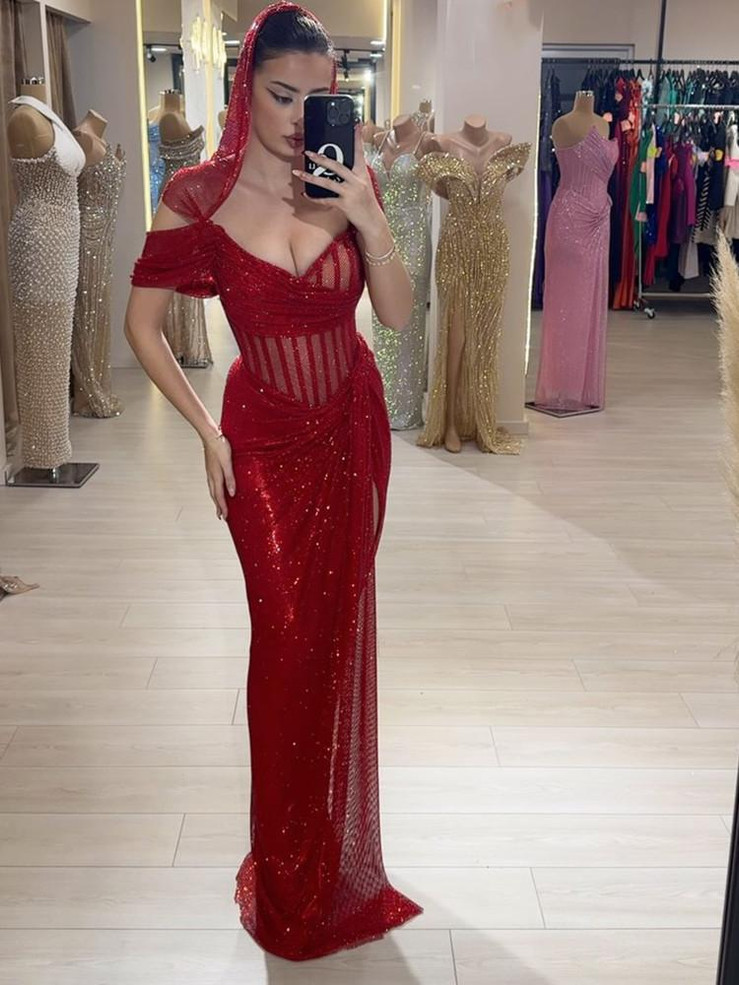 Crimson Whisper Gown 
