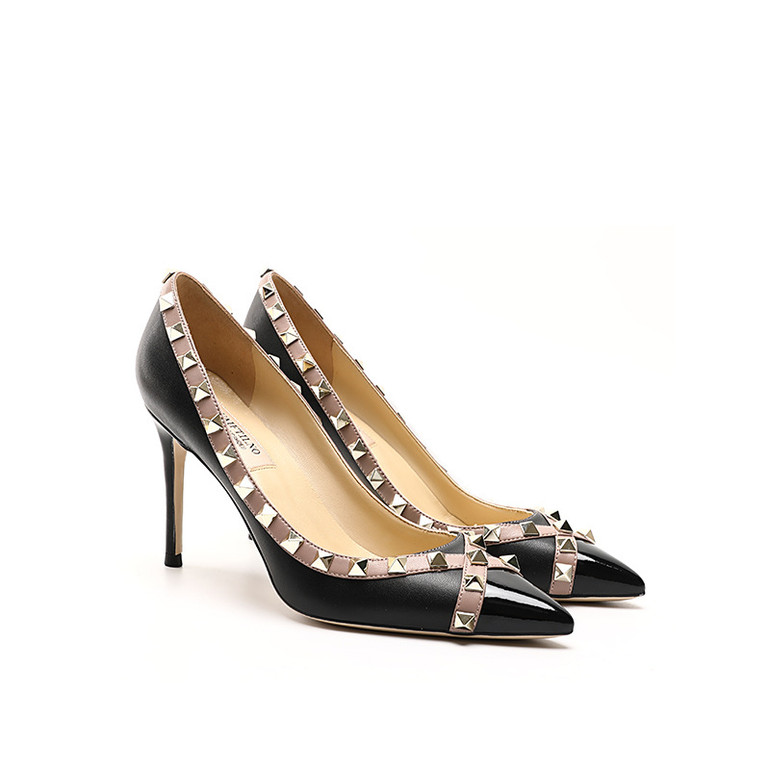 Steel Bloom Stiletto Heels