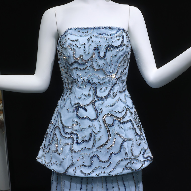 Blush Cascade Gown by Grrly Grrls
