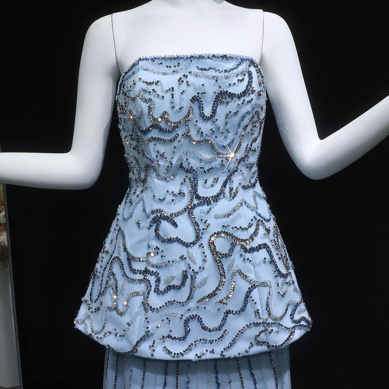 Grrly Grrls Blush Cascade Gown by Grrly Grrls
 