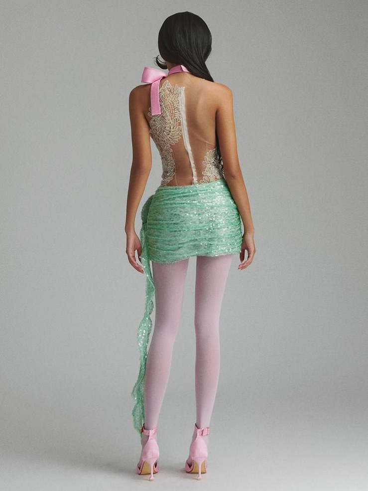 Grrly Grrls Petal Veil Mini Dress  