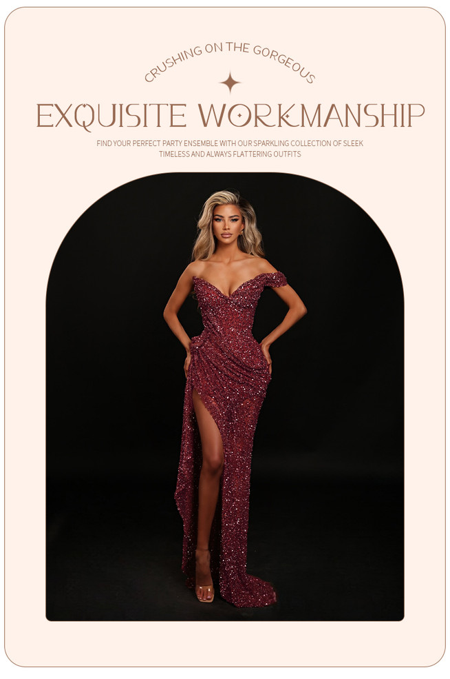 Bordeaux Starlight Gown 