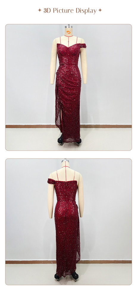 Bordeaux Starlight Gown 