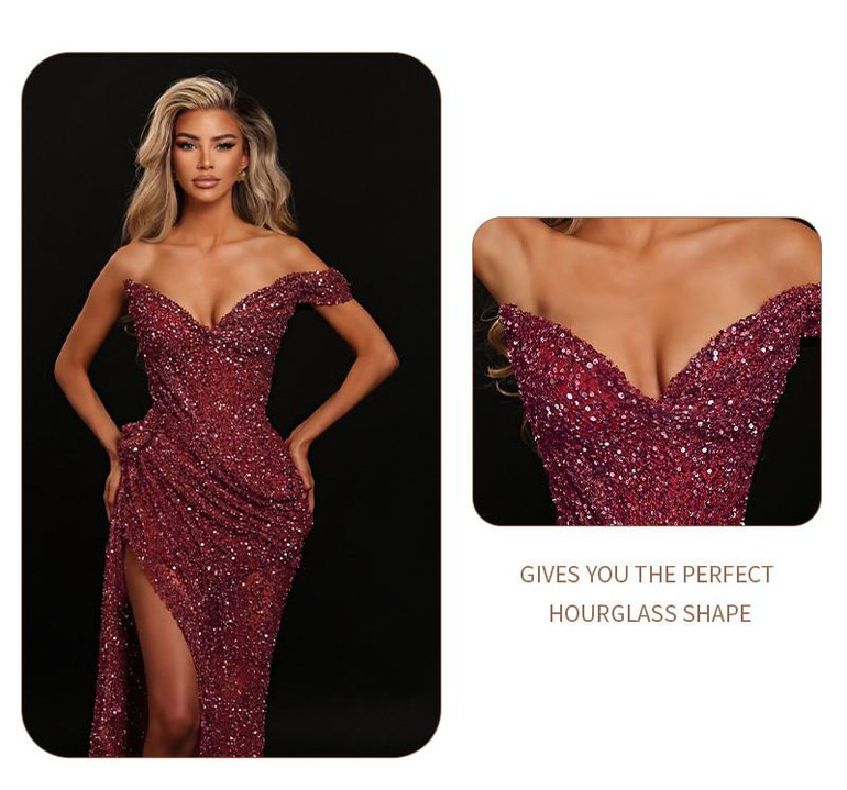 Grrly Grrls Bordeaux Starlight Gown  