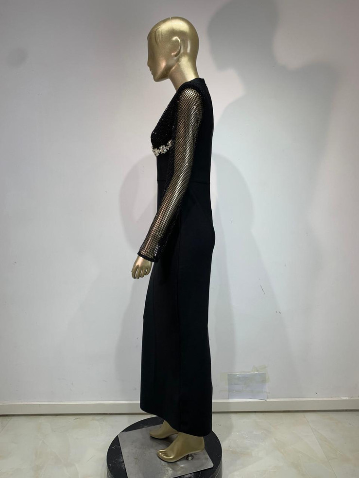 Grrly Grrls Midnight Keyhole Gown 