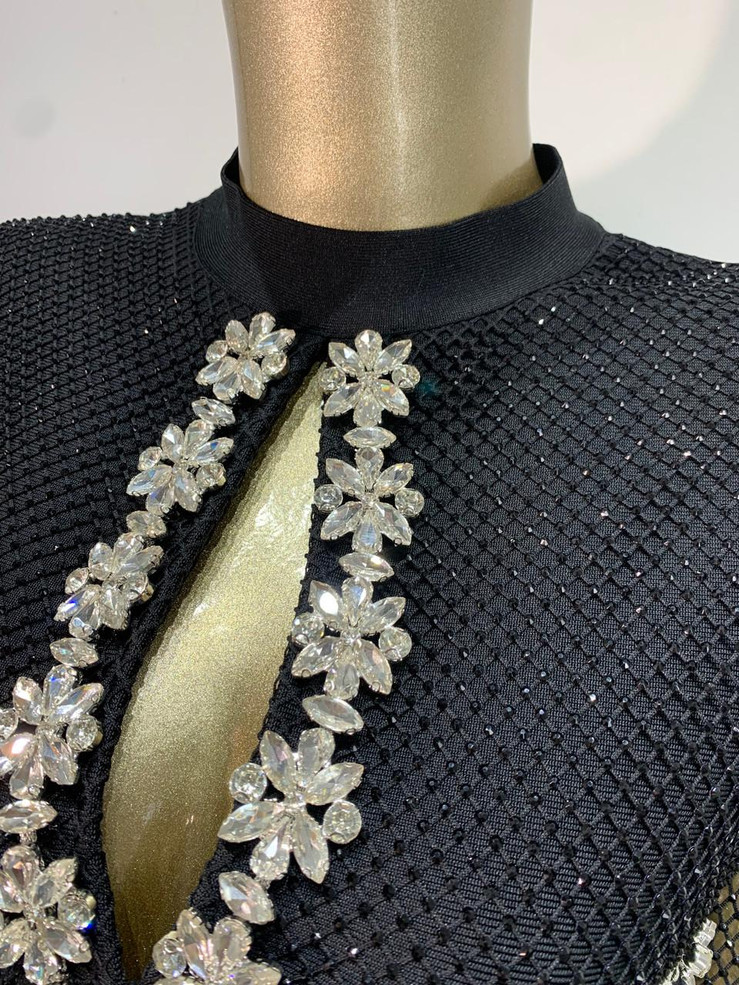 Grrly Grrls Midnight Keyhole Gown 