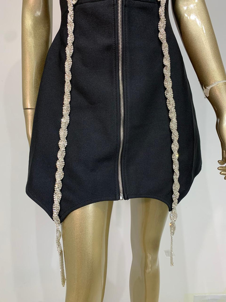 Grrly Grrls Noir Siren Mini Dress  