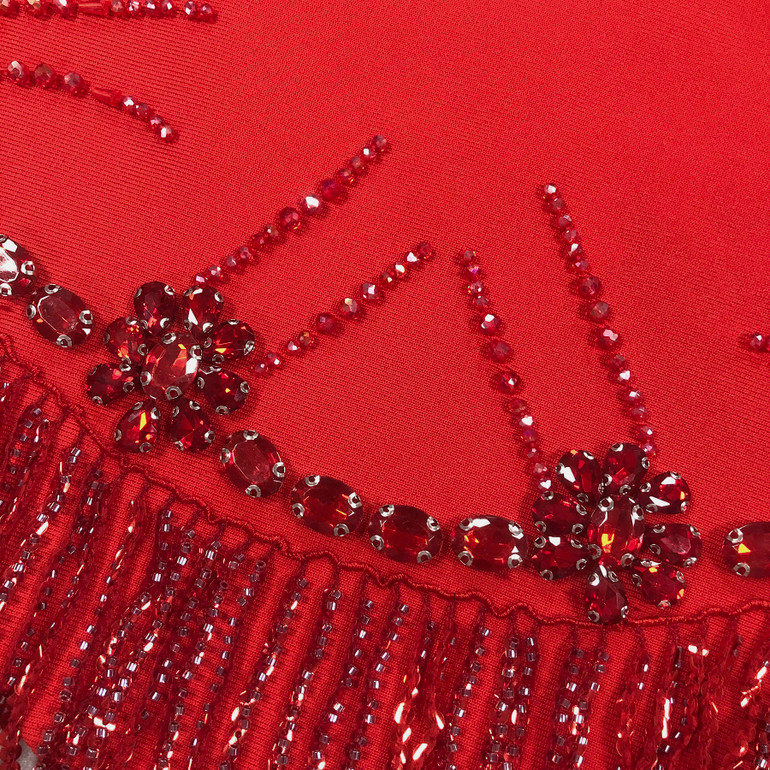 Ruby Glint Mini Dress 