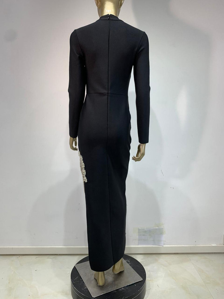 Grrly Grrls Onyx Halo Gown  