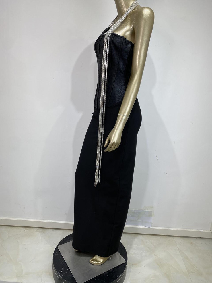 Grrly Grrls Obsidian Chainlight Gown 