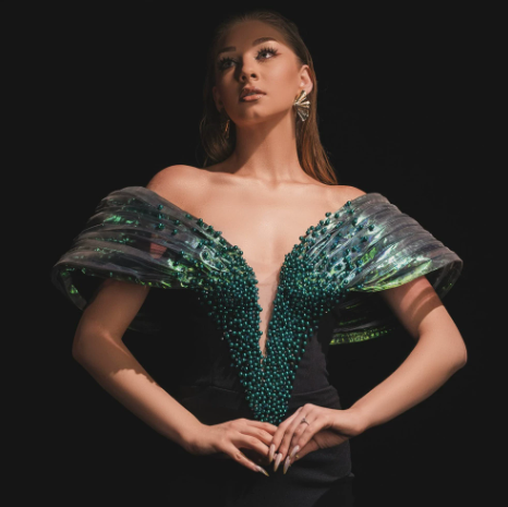 Velvet Prism Gown 