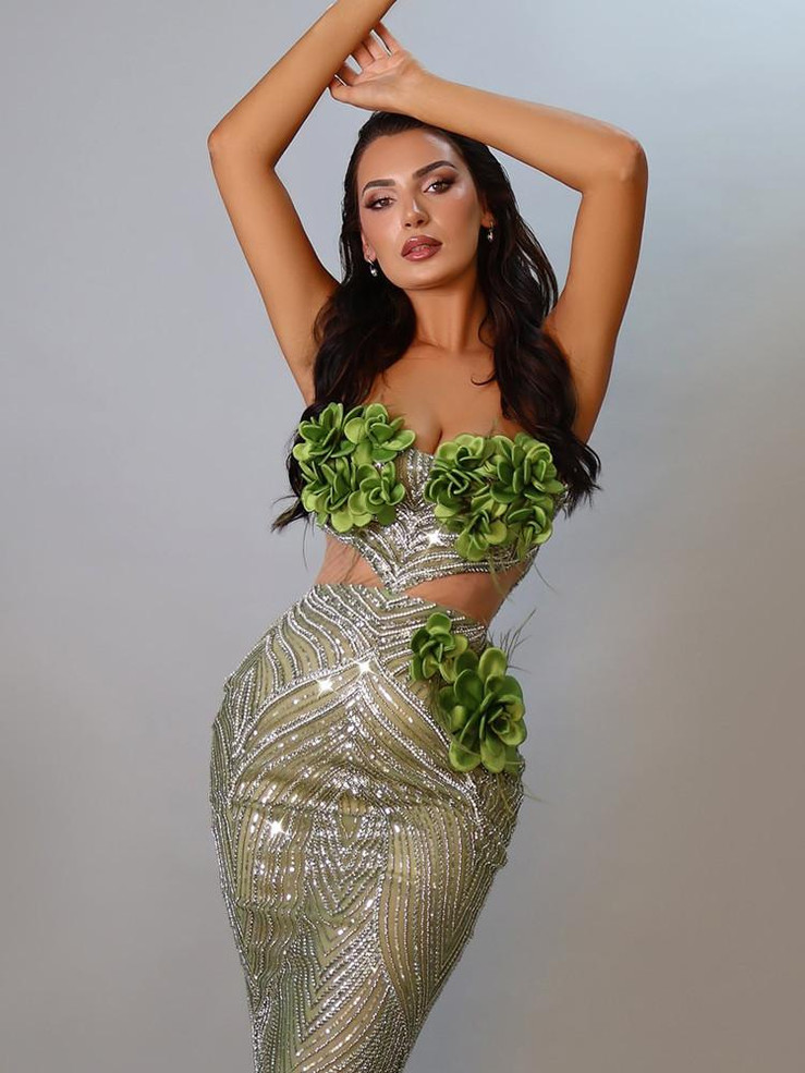 Grrly Grrls Emerald Bloom Gown  