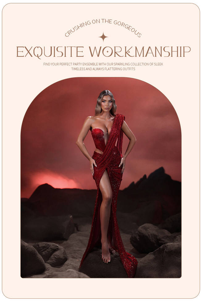Crimson Blaze Gown