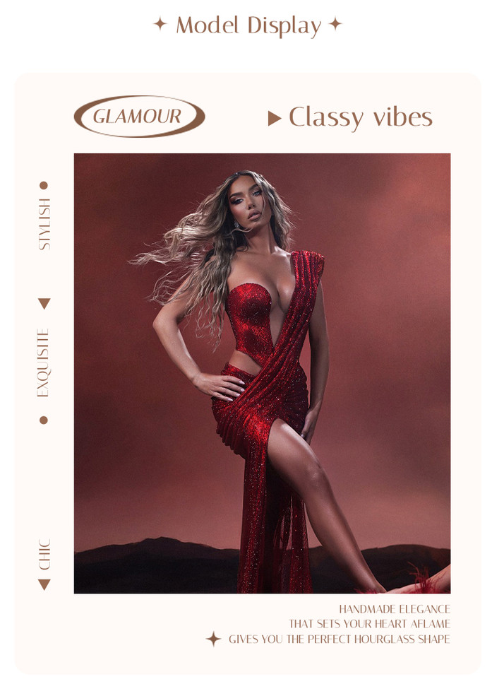 Crimson Blaze Gown