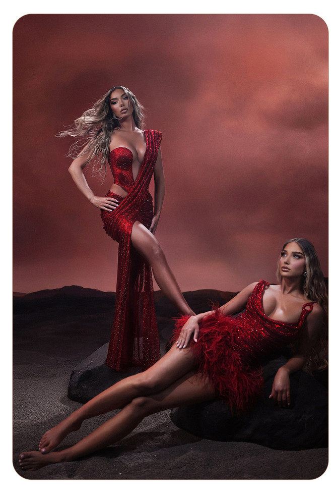 Crimson Blaze Gown