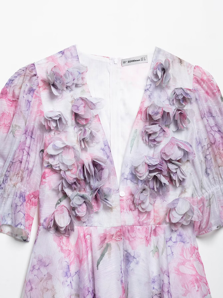 Blush Petal Mini Dress