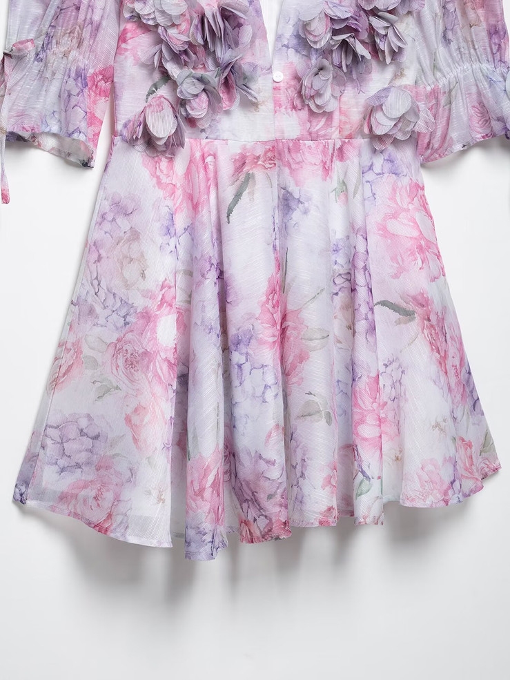 Blush Petal Mini Dress