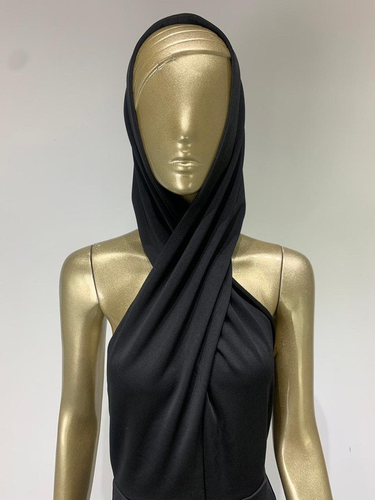 Grrly Grrls Obsidian Drape Jumpsuit  