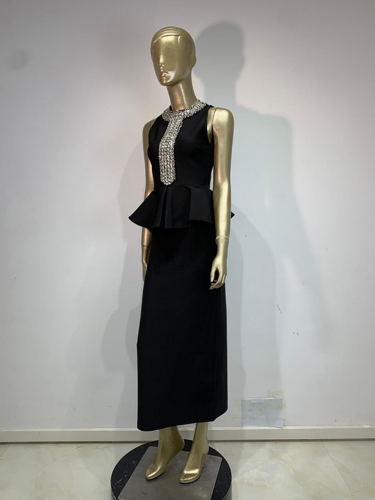 Grrly Grrls Midnight Texture Midi Dress 