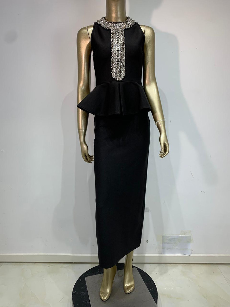 Grrly Grrls Midnight Texture Midi Dress 