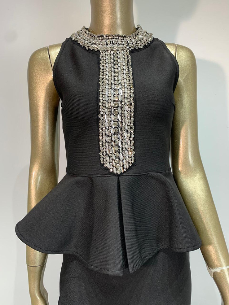 Grrly Grrls Midnight Texture Midi Dress 