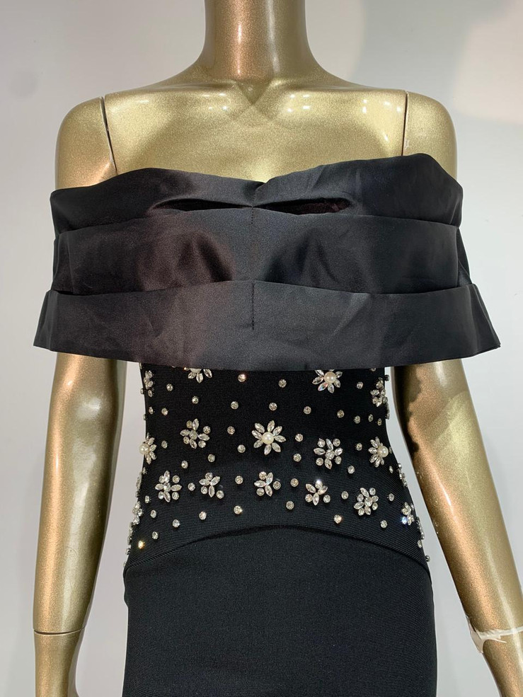 Grrly Grrls Onyx Ripple Gown 