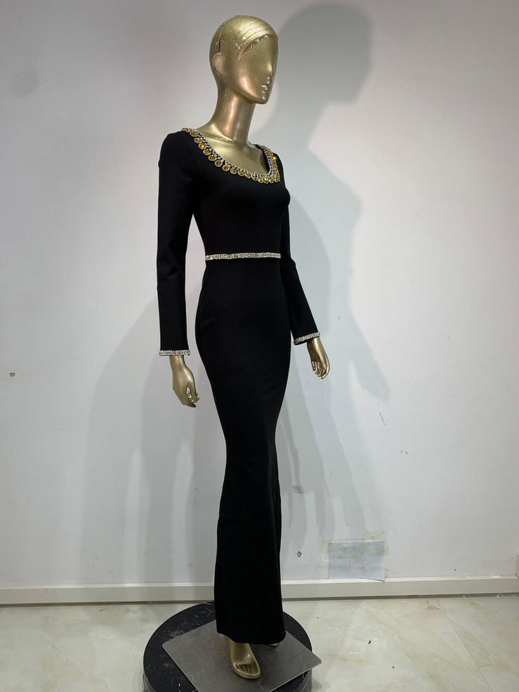 Grrly Grrls Sculpted Shadow Gown 