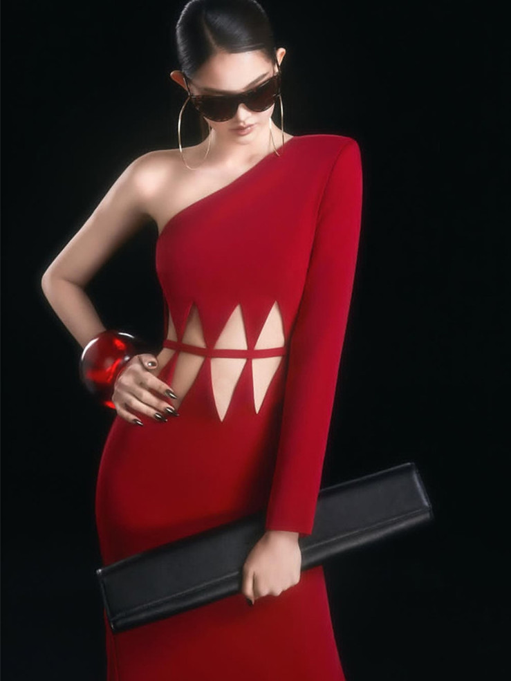 Crimson Rift Gown 