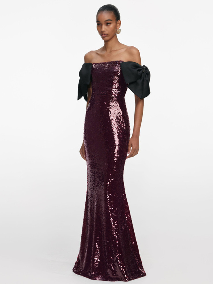 Velvet Garnet Gown 