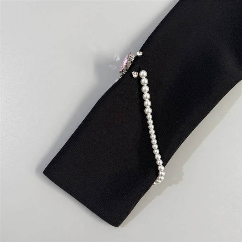 Noir Luster Midi Dress