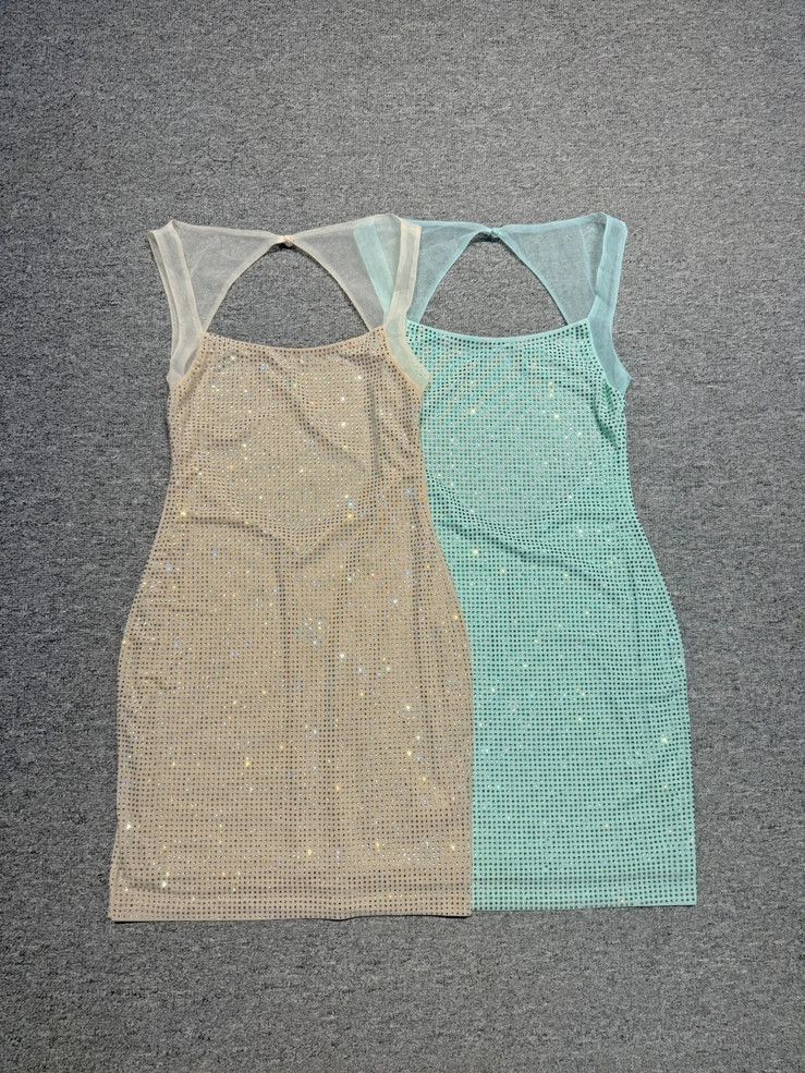 Champagne Glimmer Mini Dress